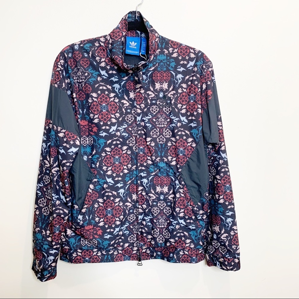 Adidas Originals Ornamental Block Track Jacket In Jacquard Print Size Small
